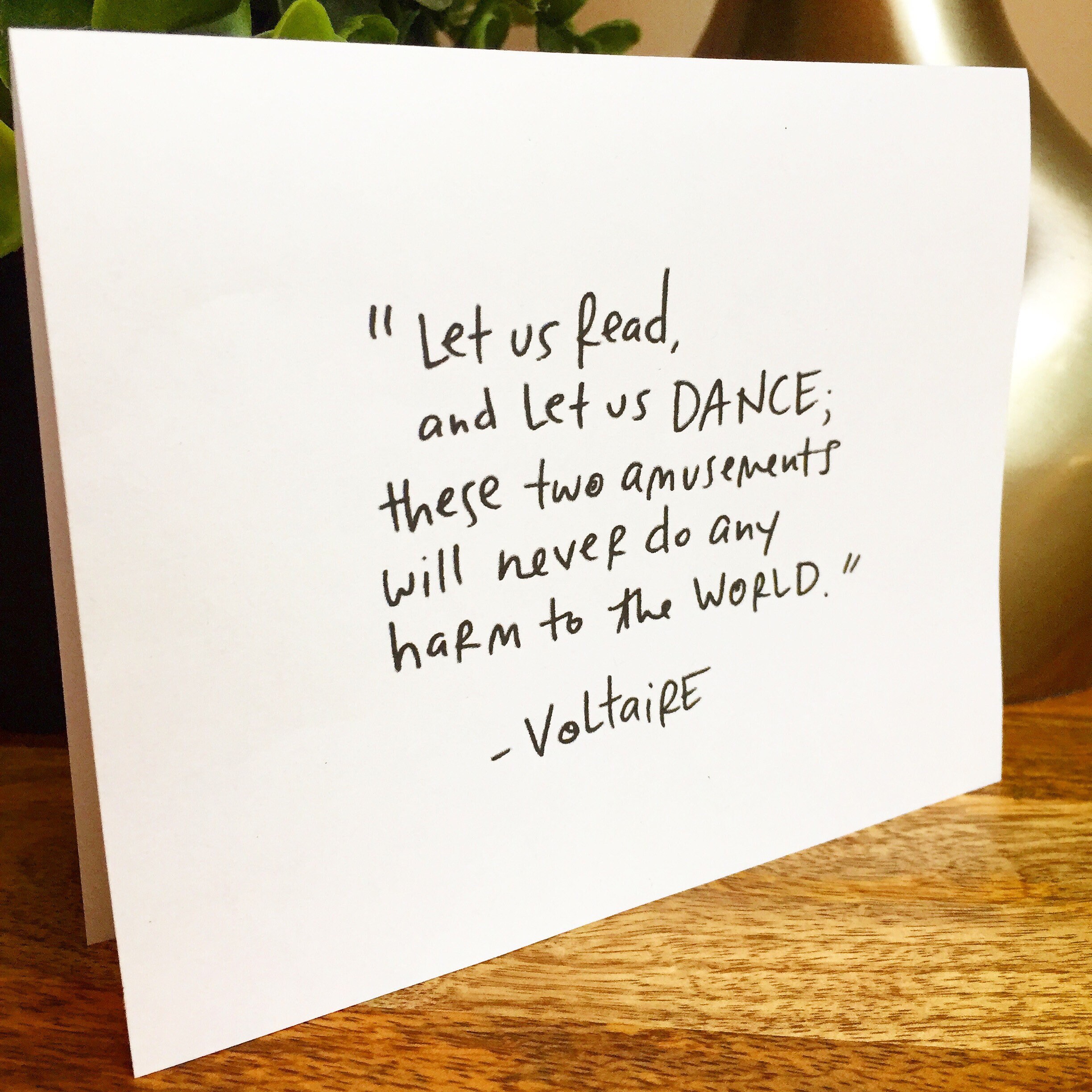 voltaire quote simple thank you card handlettered stationery bulk quote for thank you card