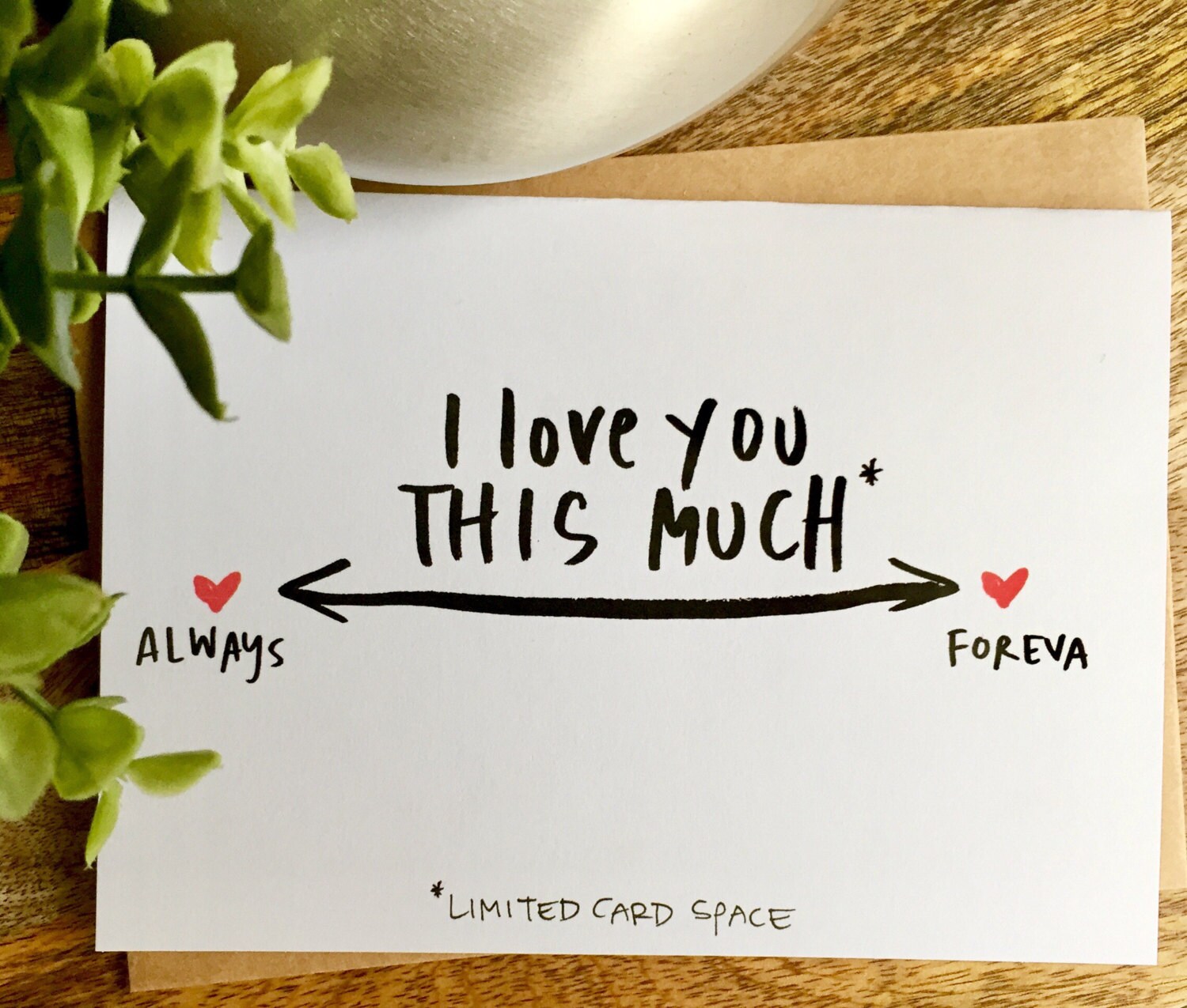 Love Card | I Love You This Much, Always and Forever, Anniversary
