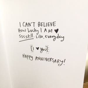 One Year Anniversary Card, 365 Days Together... image 4