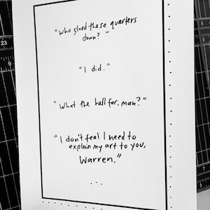 90s card,  Empire Records Card, Empire Records Quote Card