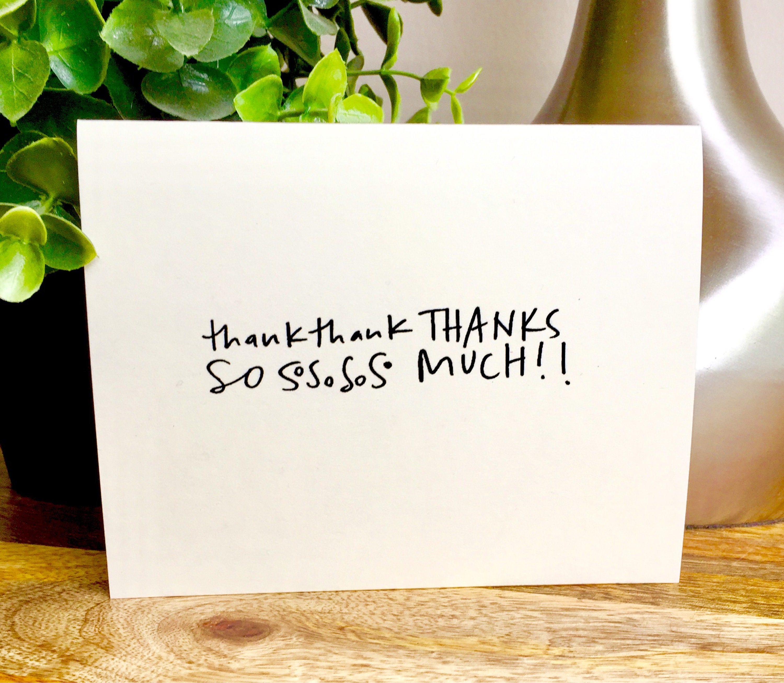 10 pack of thank you cards bulk greetings Unique thank you Etsy