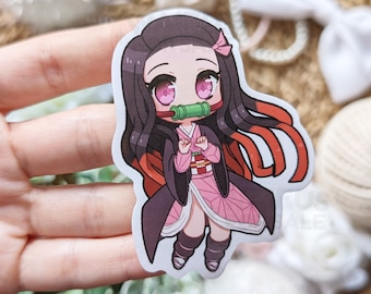 Cute Demon Girl Anime  3" Vinyl Sticker