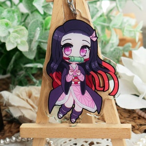 Cute Demon Girl Anime 3 Acrylic Keychain image 1