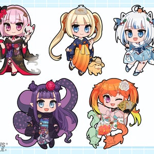 Hololive Myth EN Kimono Keychains image 1