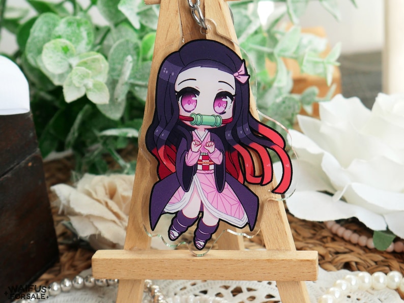 Cute Demon Girl Anime 3 Acrylic Keychain image 1