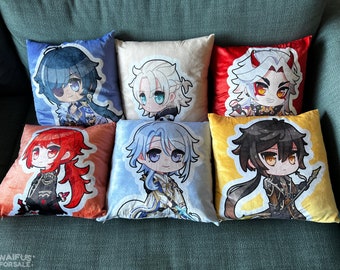 Kaeya, Albedo, Itto, Diluc, Ayato, Zhongli Genshin Impact Pillow Cover Genshin Impact Pillow Cover