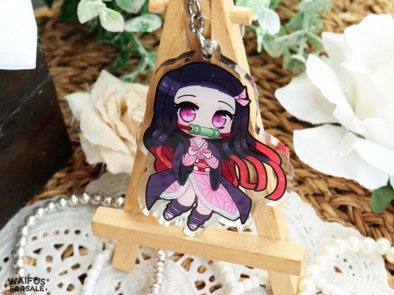 Cute Demon Girl Anime 3 Acrylic Keychain image 3