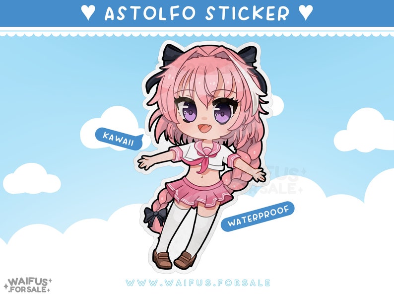 Astolofo Fate Grand Order FGO Vinyl Sticker image 3