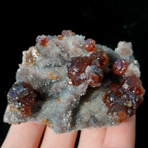 60mm Gemmy Sphalerite with Drusy Quartz on matrix, Natural Mineral Specimen from China CMM2380440