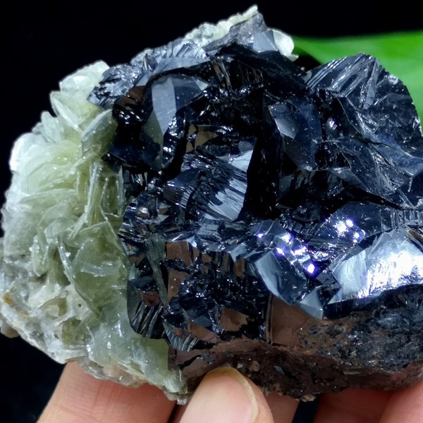 203g 64mm Super Bright Cassiterite with Muscovite, Natural Mineral Specimen from China, CM990351