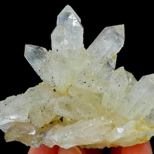69mm 97g Skeletal Quartz with colorless Fluorite,  Natural Mineral Specimen from Inner Mongolia China, B7524