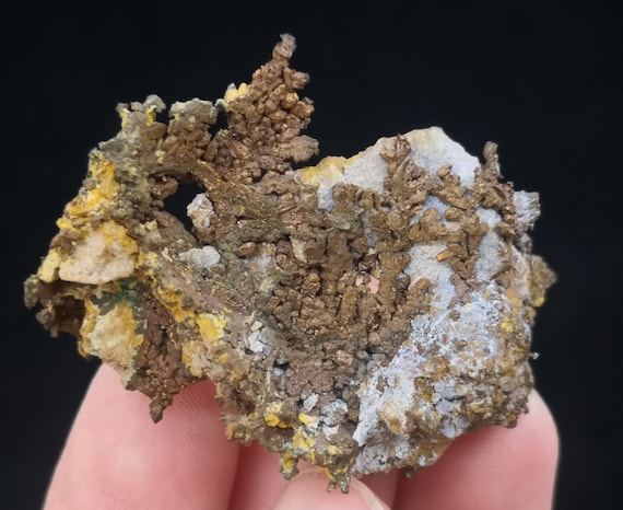 42mm Beautiful Native Copper with mother Rock, Natural Mineral Specimen from China B10055