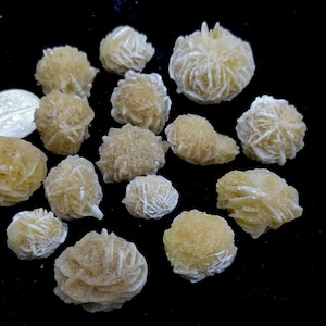 15pcs=USD4.99=around 50g, Desert Rose, Selenite nodule, Natural Mineral Specimen