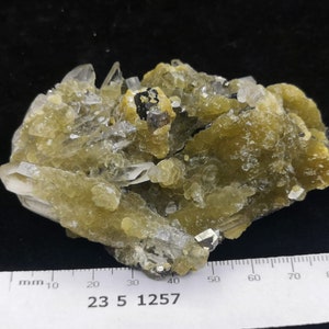 83mm 192g Quartz & Arsenopyrite with Siderite on Ferberite, Natural Mineral Specimen from Yaogangxian Hunan China, CM2351257