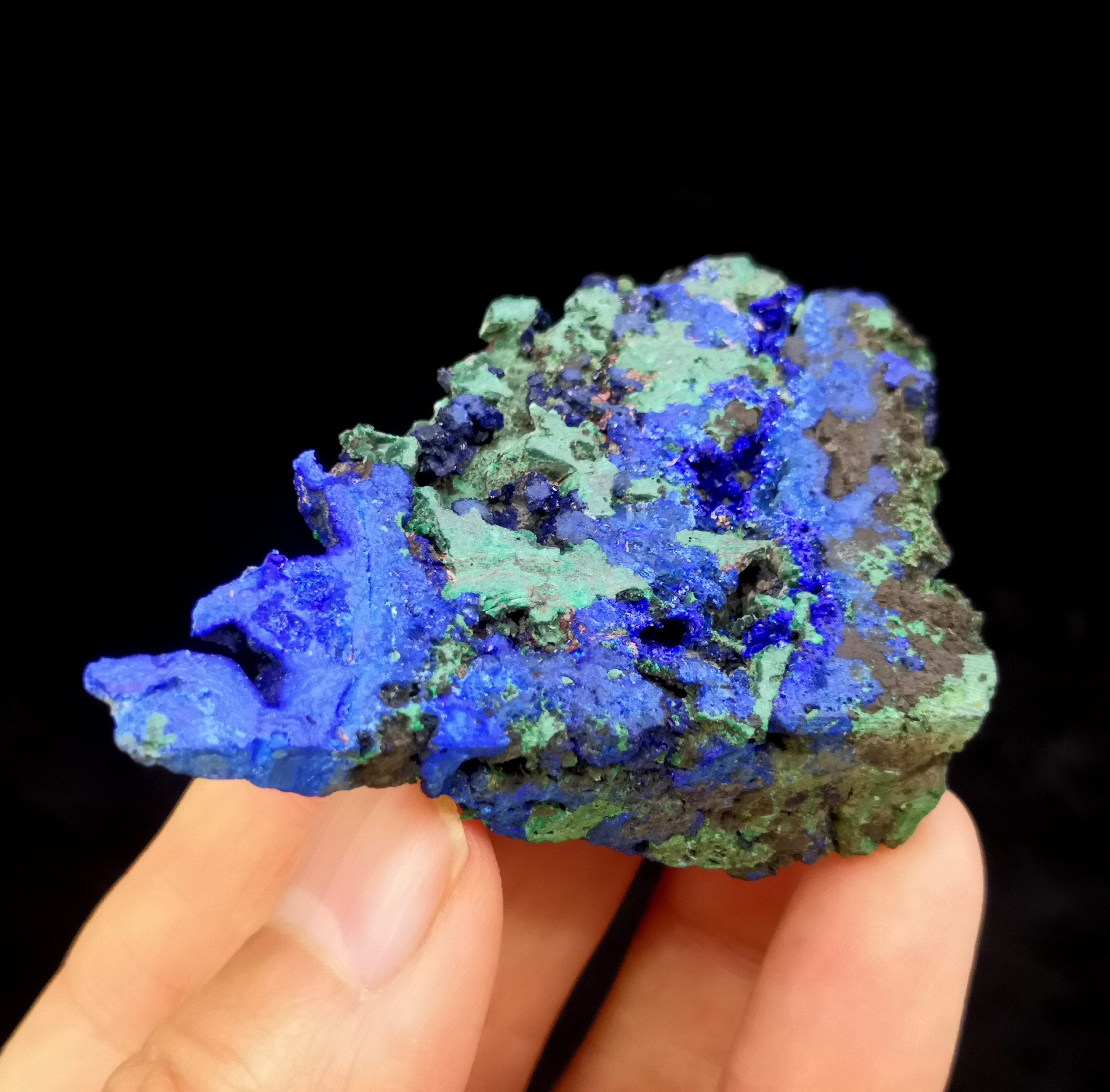 60mm 36g BOTH SIDES BEAUTIFUL Blue Azurite With Green Malachite ...