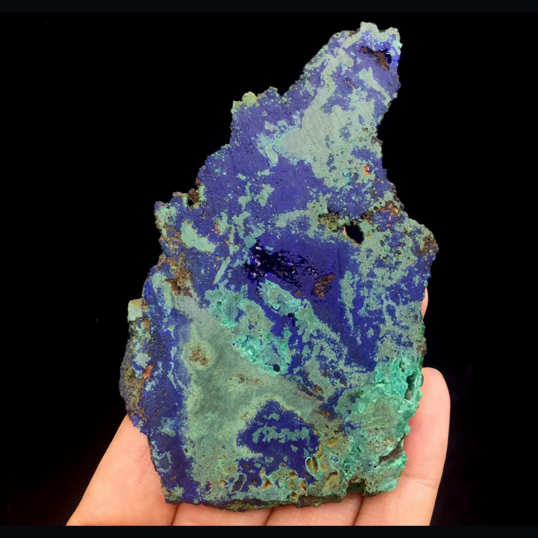 92mm 63g BOTH SIDES BEAUTIFUL Blue Azurite With Green Malachite ...