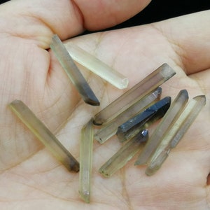 10pcs=USD4.99 Well Terminated Cute Smoky Quartz crystals, Good for Jewelry making, Natural Gemstone