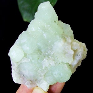 GemmyGreen Prehnite balls on Clear Quartz GREAT PENDANT SIZE good for wire wrap Mineral Specimen China B4970