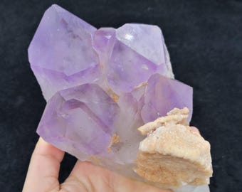 870g 130 mm POTENTE Ametista affilata, con spedizione gratuita, campione minerale naturale