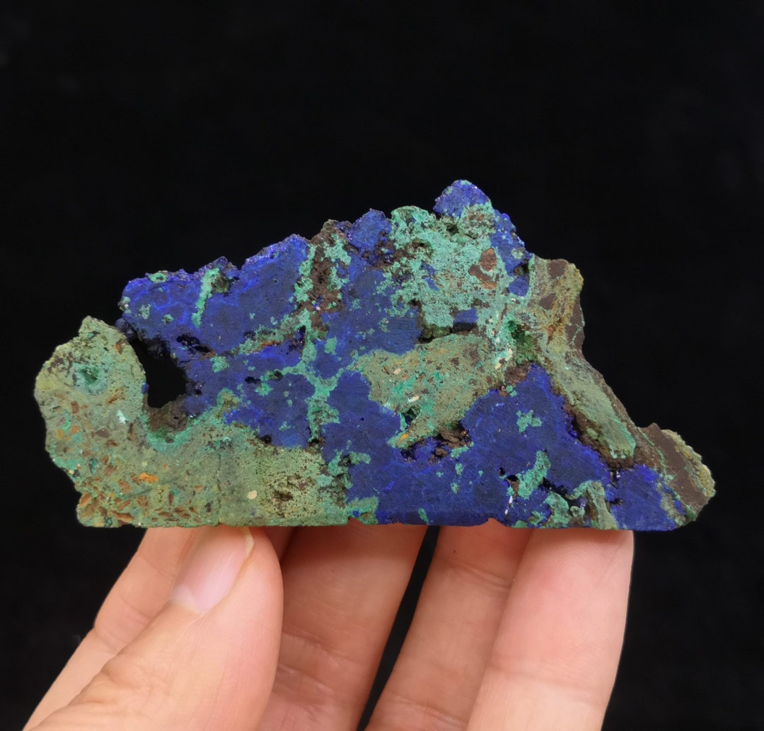 71mm 43g BOTH SIDES BEAUTIFUL Blue Azurite With Green Malachite ...