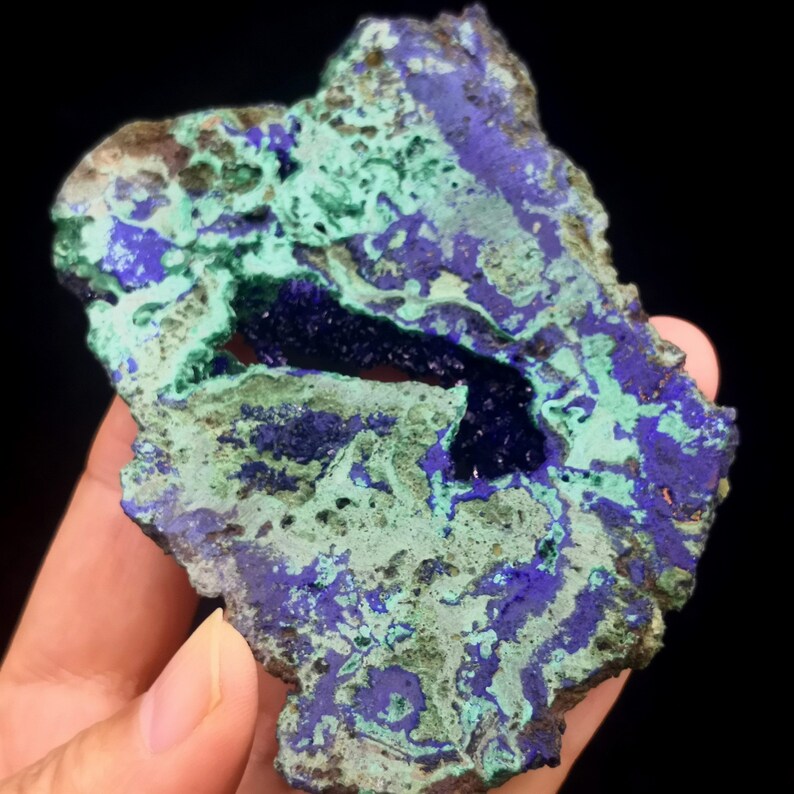 90mm 94g BOTH SIDES BEAUTIFUL Blue Azurite With Green Malachite ...