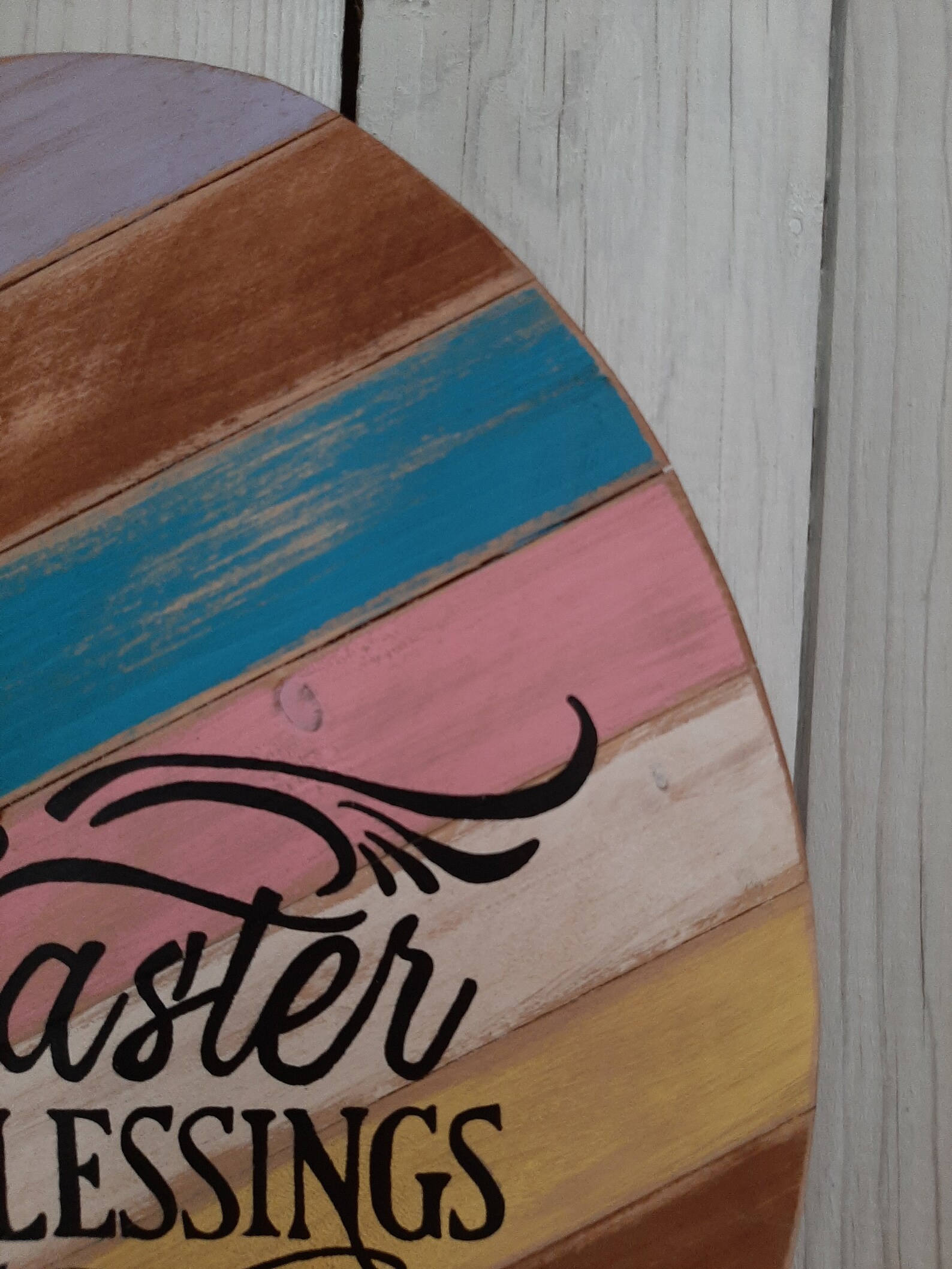 Primitive Easter Egg Sign Rustic Wood Easter Shelf Sitter Etsy