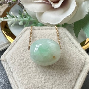 Icy Tri Colours Type A Grade A Natural Jadeite Jade Fei Cui Barrel Pendant