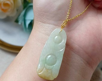 3色タイプAグレードA天然ジェダイト翡翠フェイクイハッピーブッダ18K