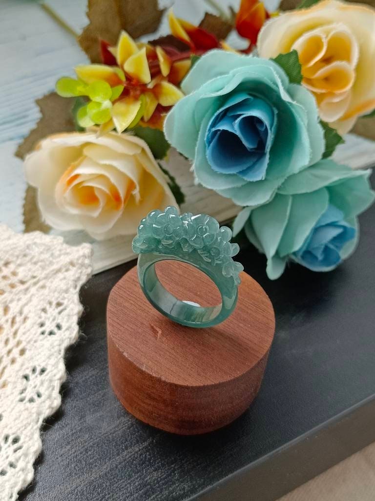 氷のような青みがかったグリーンタイプ A グレード A 天然