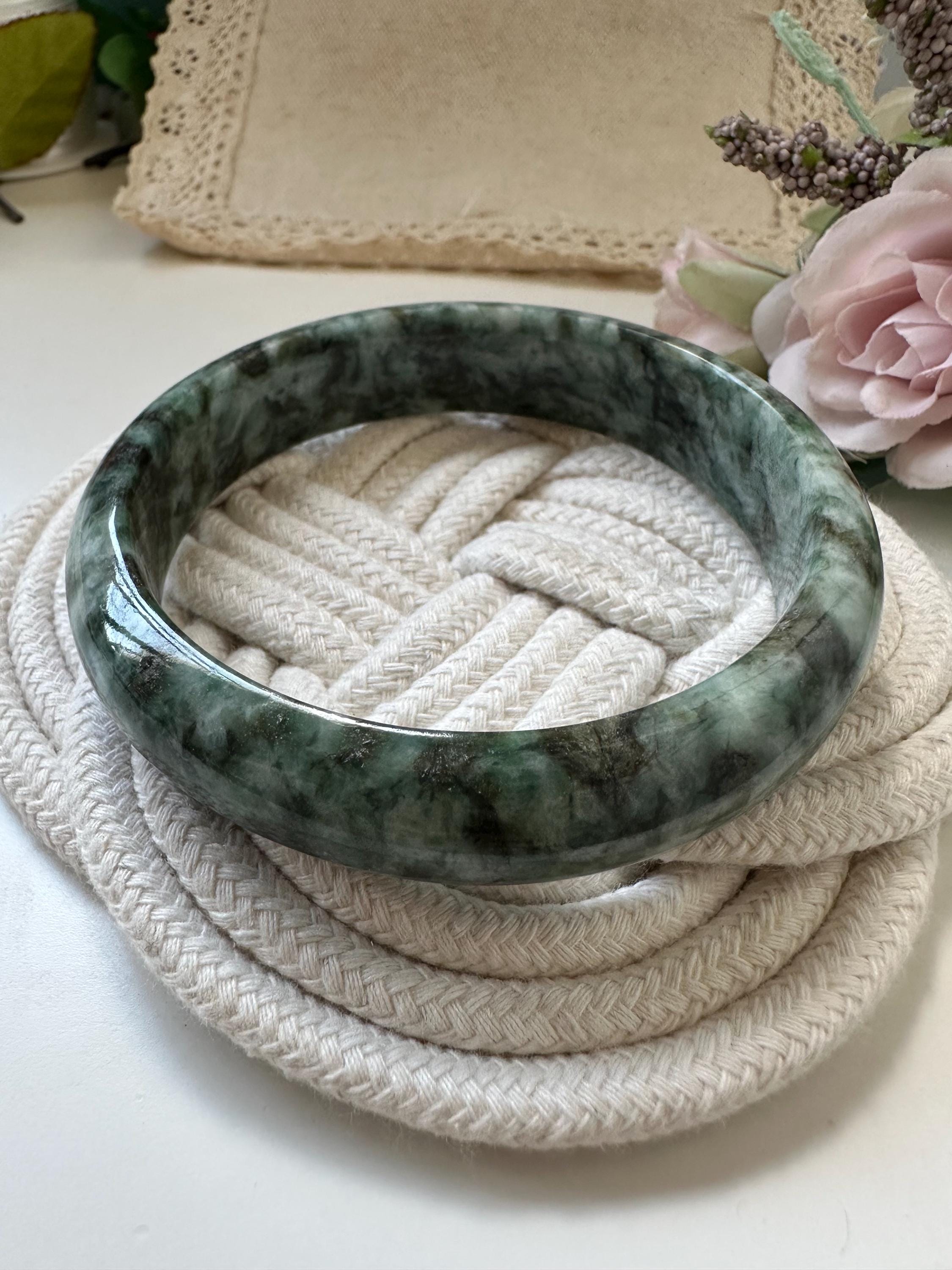 63.1 MM ダークブルーがかったフローラルグリーン タイプA グレードA