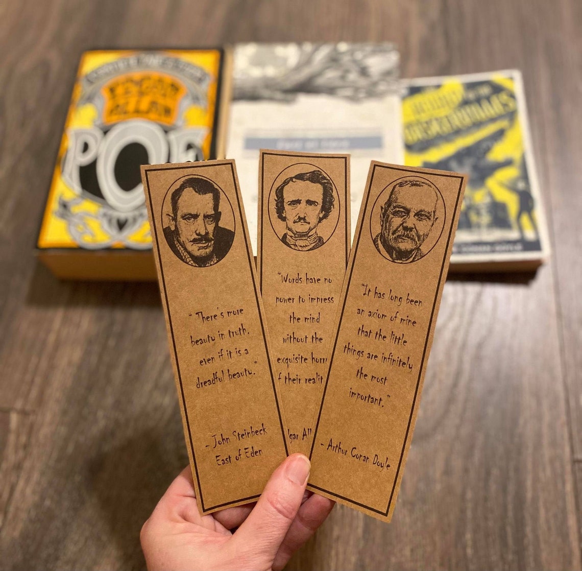 Famous Author Bookmark Set/Art Print Bookmarks/Edgar Allan Etsy