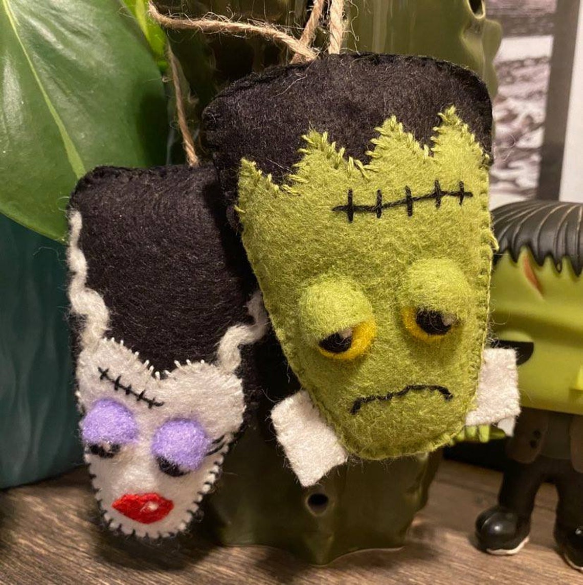 Frankenstein Ornament/Monster Felt Ornament/Felt | Etsy