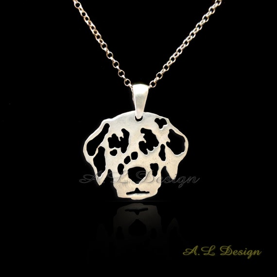 Sterling Silver Dalmatian necklace 