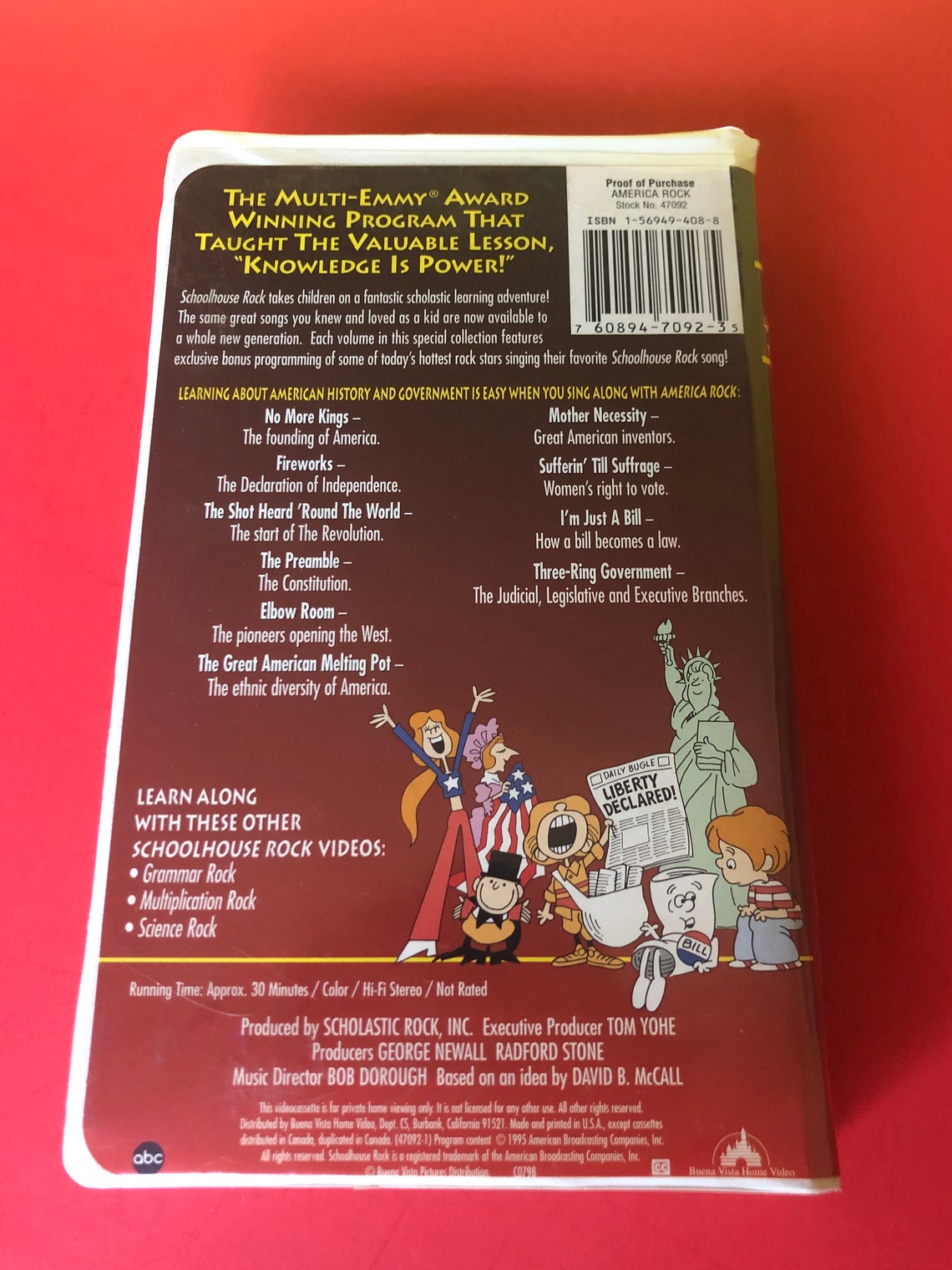 SCHOOL HOUSE ROCK Vhs 25th Anniversary Collection Disney - Etsy