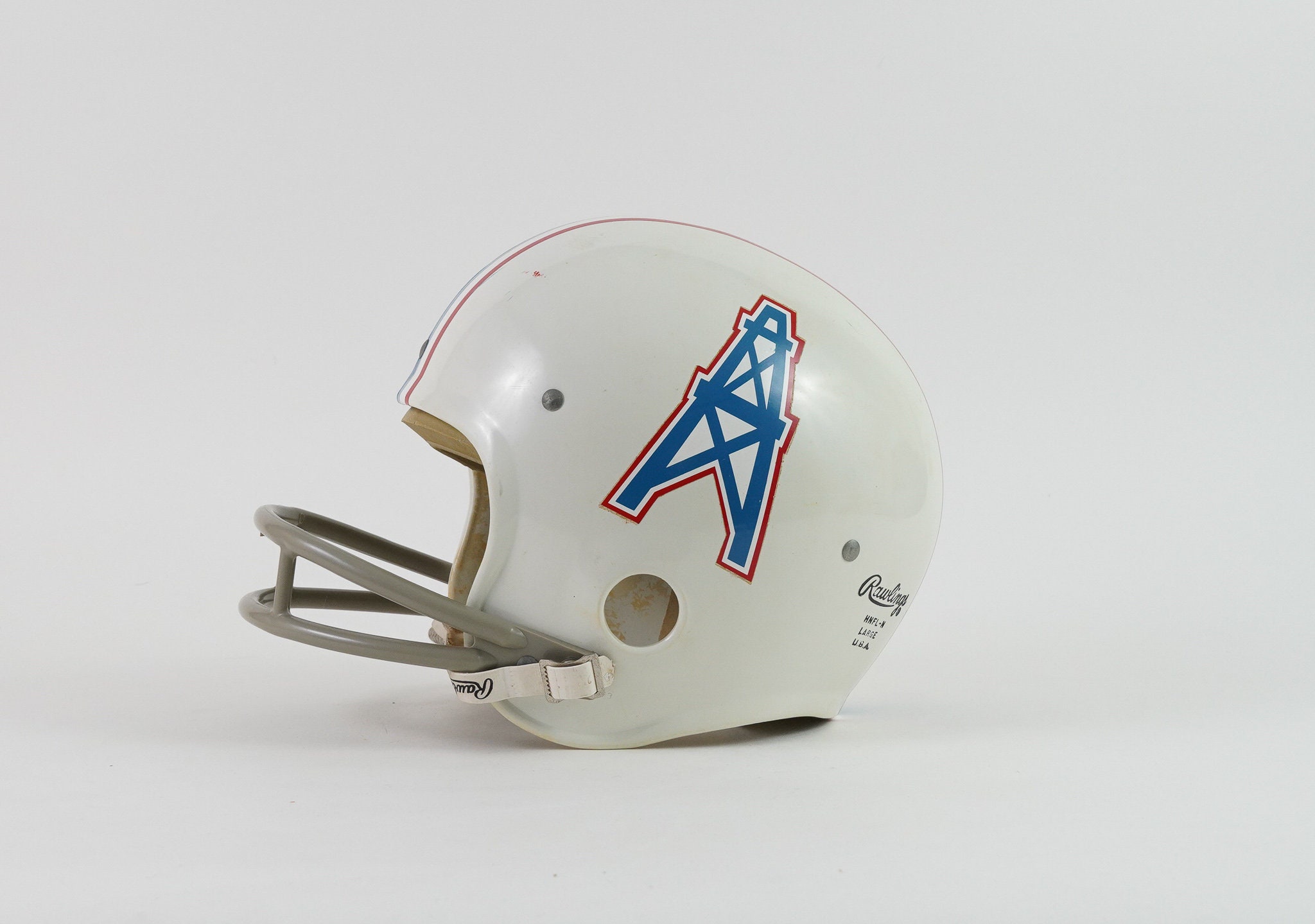 Houston Oilers Helmet Football Rawlings HNFLN Youth Size Etsy