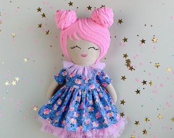 Christmas doll, winter doll, Christmas gift, cloth doll, textile doll, dolls for kids, handmade doll, handmade gifts.