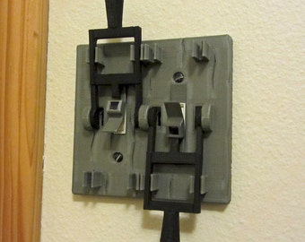 Frankenstein Light Switch, Creepy Halloween Decoration, Birthday Party Decor, Horror movie Mad Scientist, Spooky