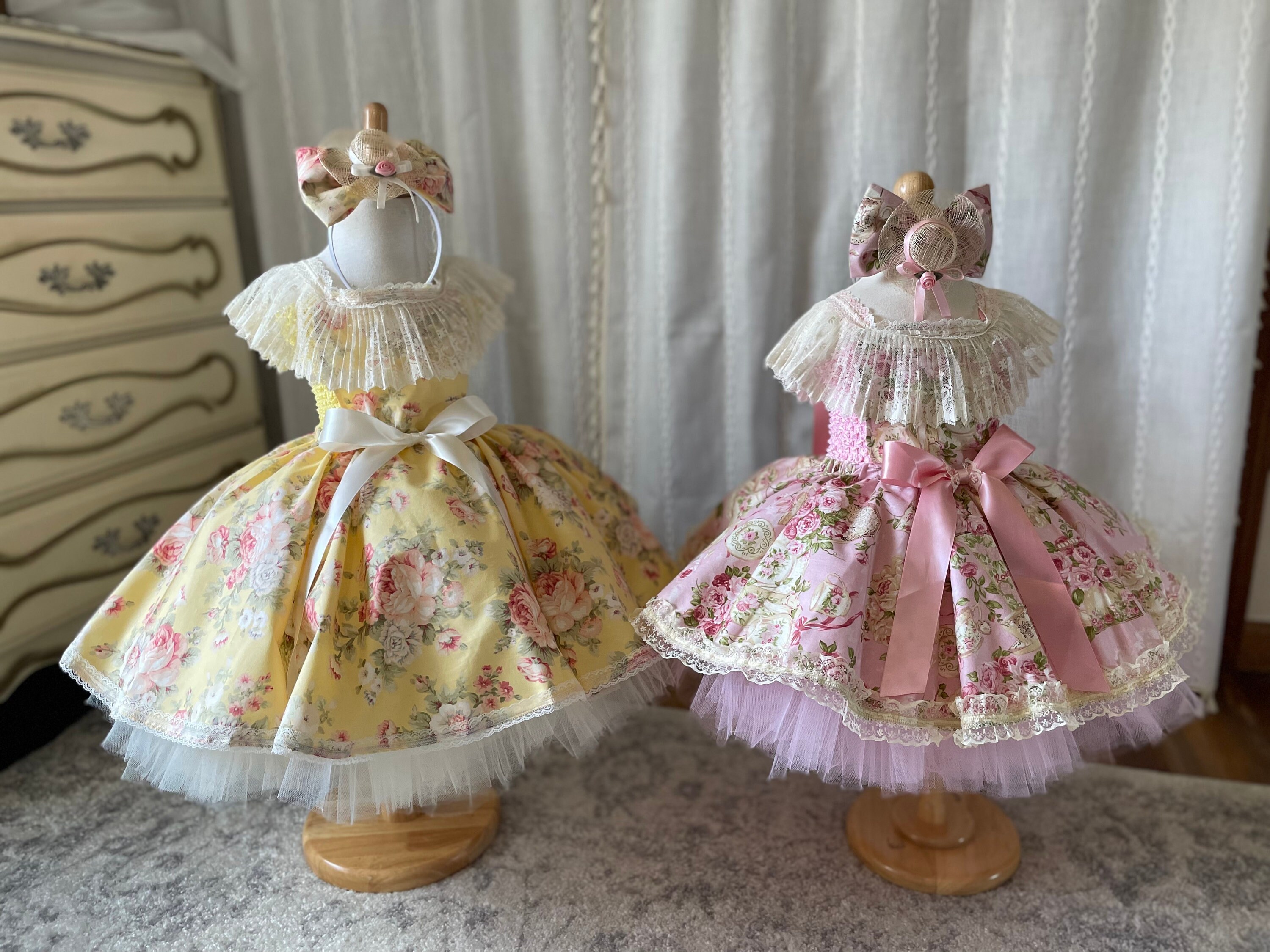 新品 大人気商品  Victorian Etsy - Dress Tutu Circle Party Tea Rose アンティーク雑貨