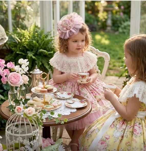 flower tea party dress Tea Party Dress