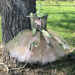Vestido de tutú de camuflaje