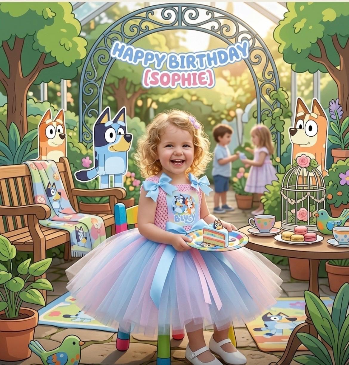 bluey birthday dress 2t Bluey Birthday Dress