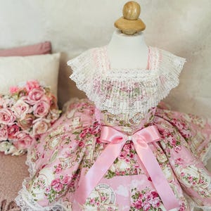 Victorian Rose Tea Party Circle Tutu Dress