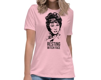 Bewitched Endora Resting Witch Face Art dames-T-shirt