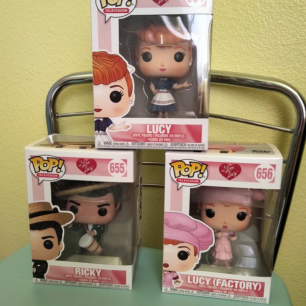 I Love Lucy Funko Pop Set, Lucy and Ricky, Lucille Ball and Desi Arnaz