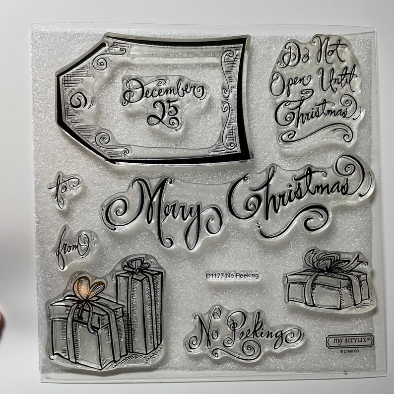 NEW Close To My Heart No Peeking Acrylix Stamp Set