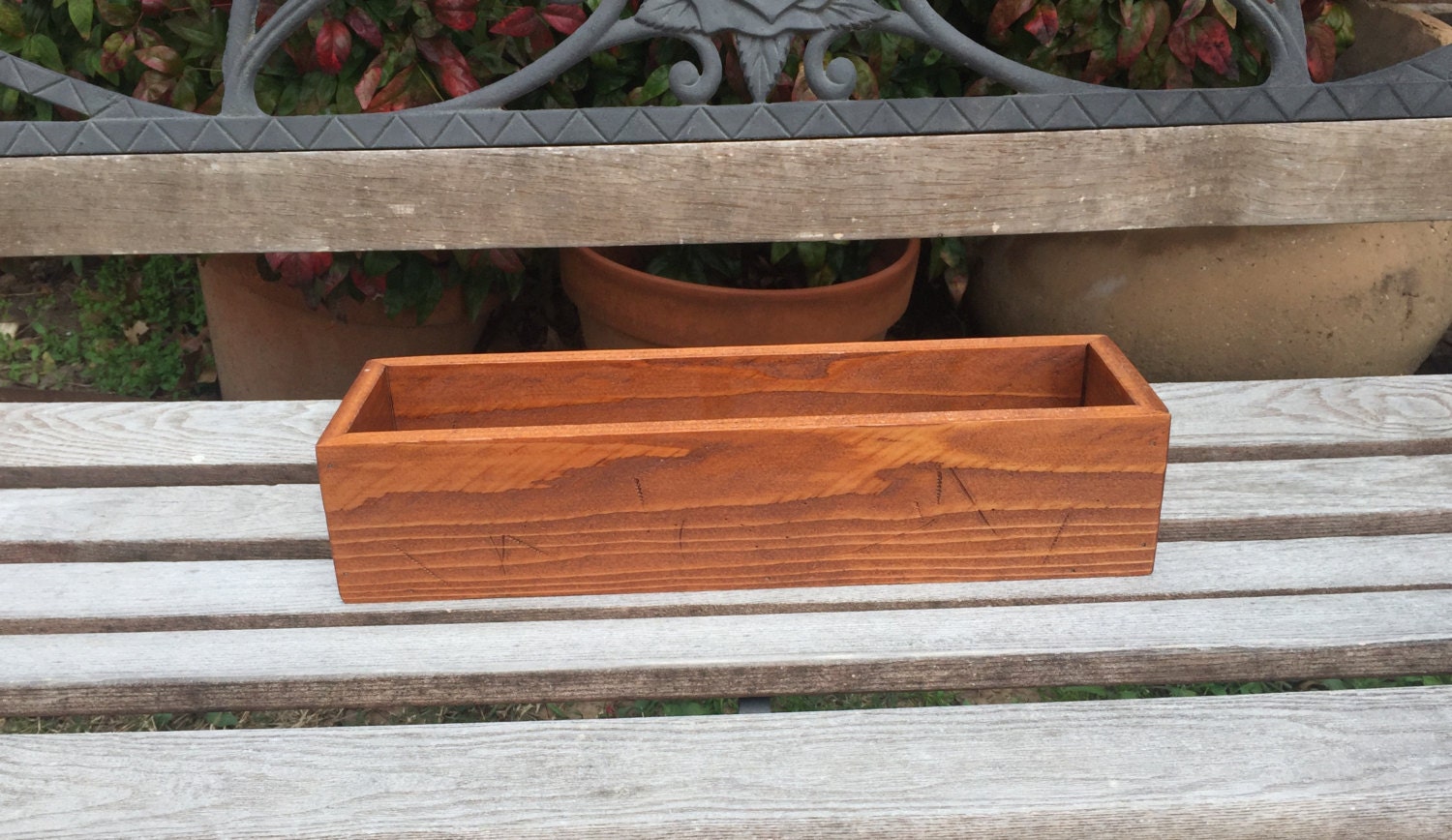 Caja de madera rústica, pieza central, pieza central rústica