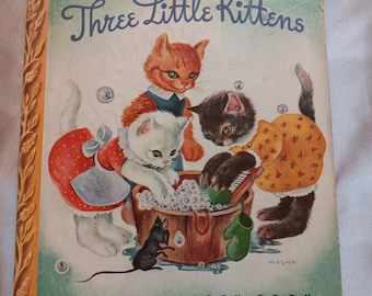 Vintage Three Little Kittens - Etsy
