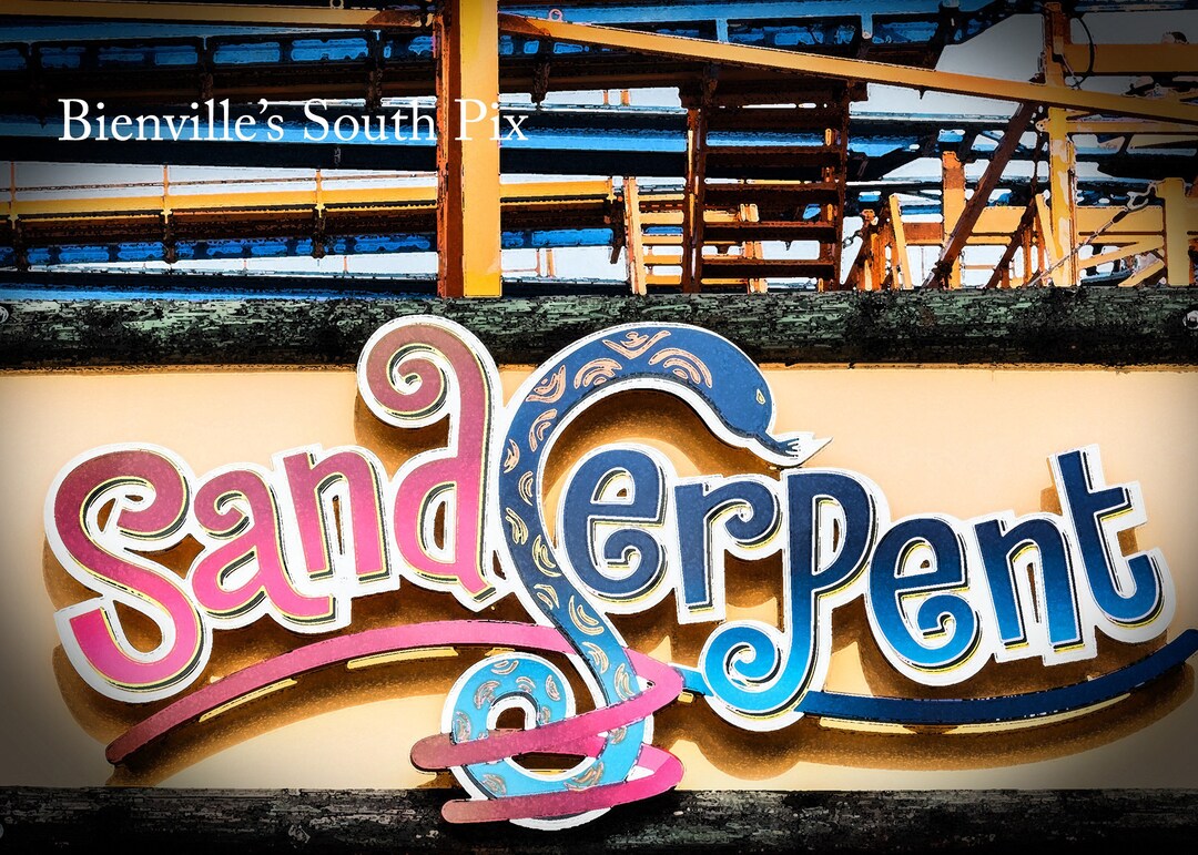 Buy Busch Gardens Tampa Watercolor Effect Sand Serpent is One of Online ...
