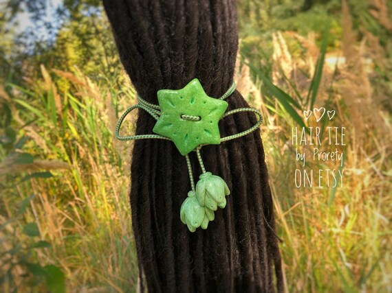 Dreadlocks Hair Tie Dread Hair Tie Dread Tie Green Locs Ties Etsy