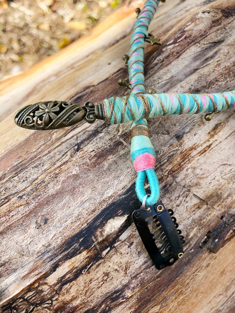 Hair accessories Hair wrap Hair wrap string Boho hair Etsy